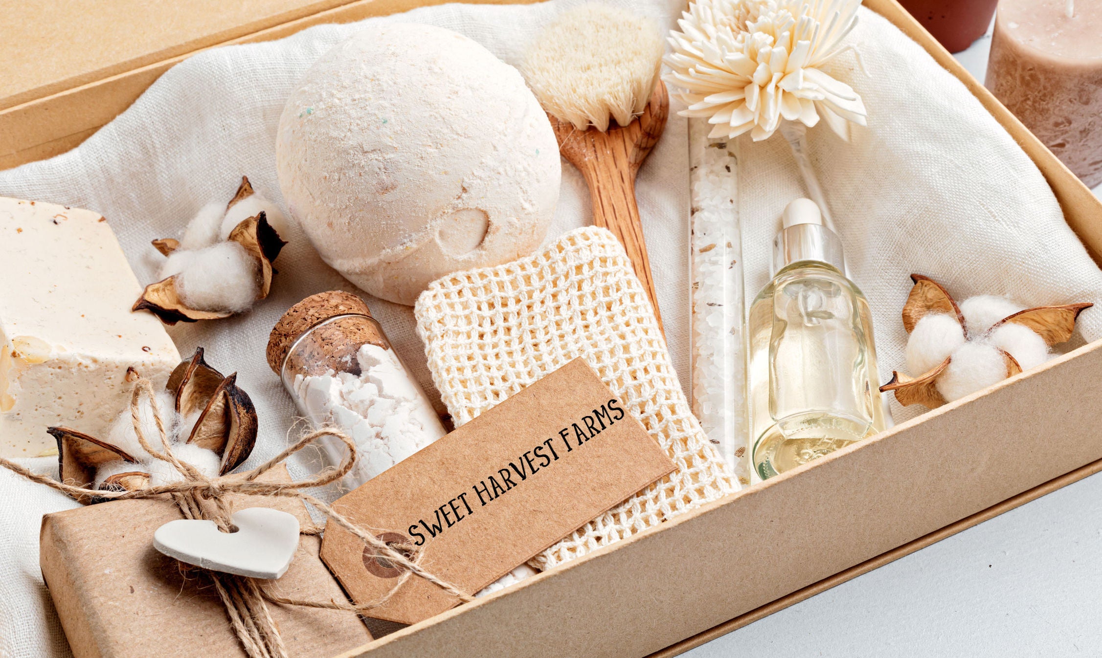 Save on Sweet Harvest Farms bundles of organic handmade soap and lotion