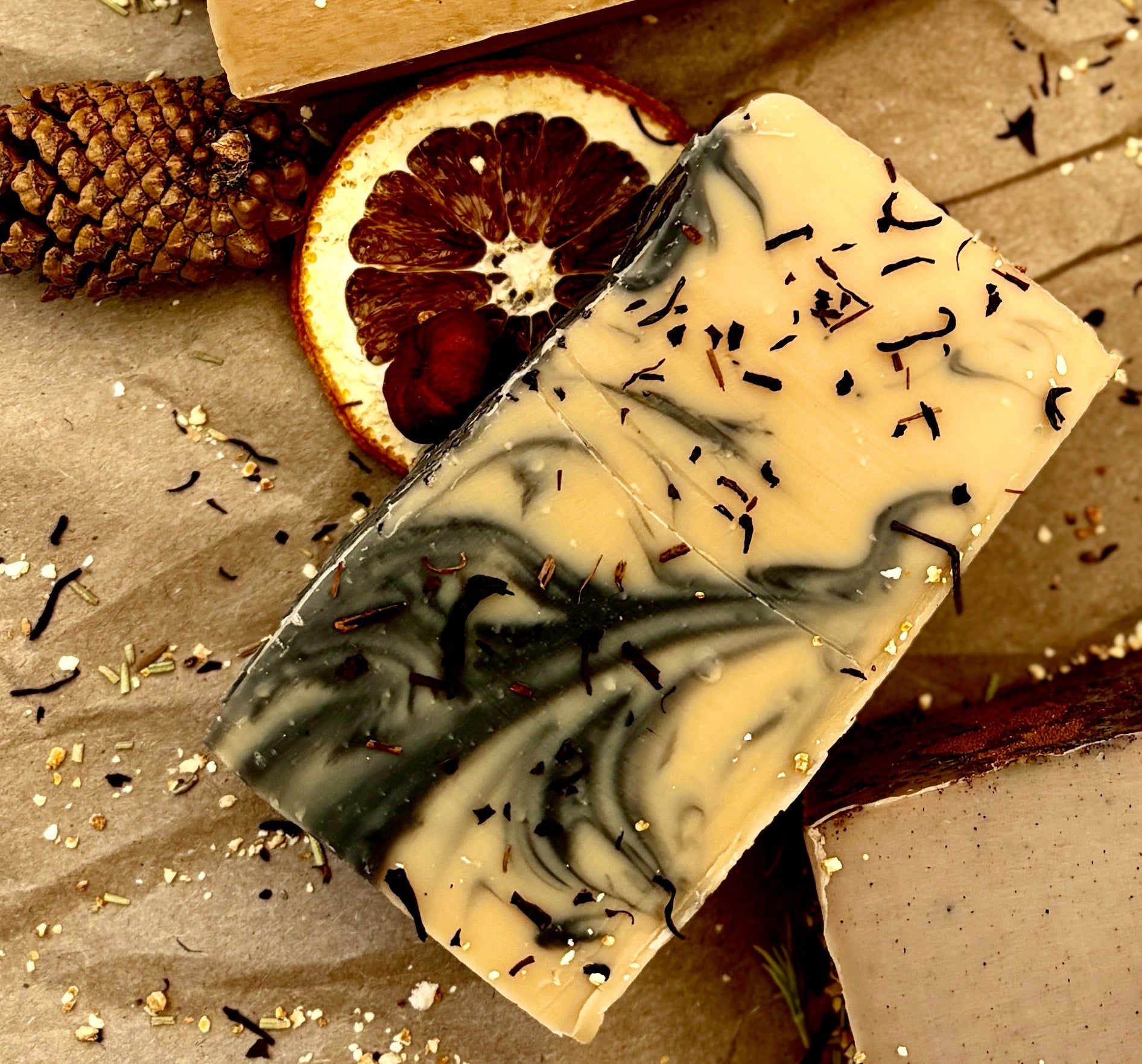 Amber Harvest Organic Handmade Soap - Where spice meets earth in the glow of autumn | Sweet Harvest Farms