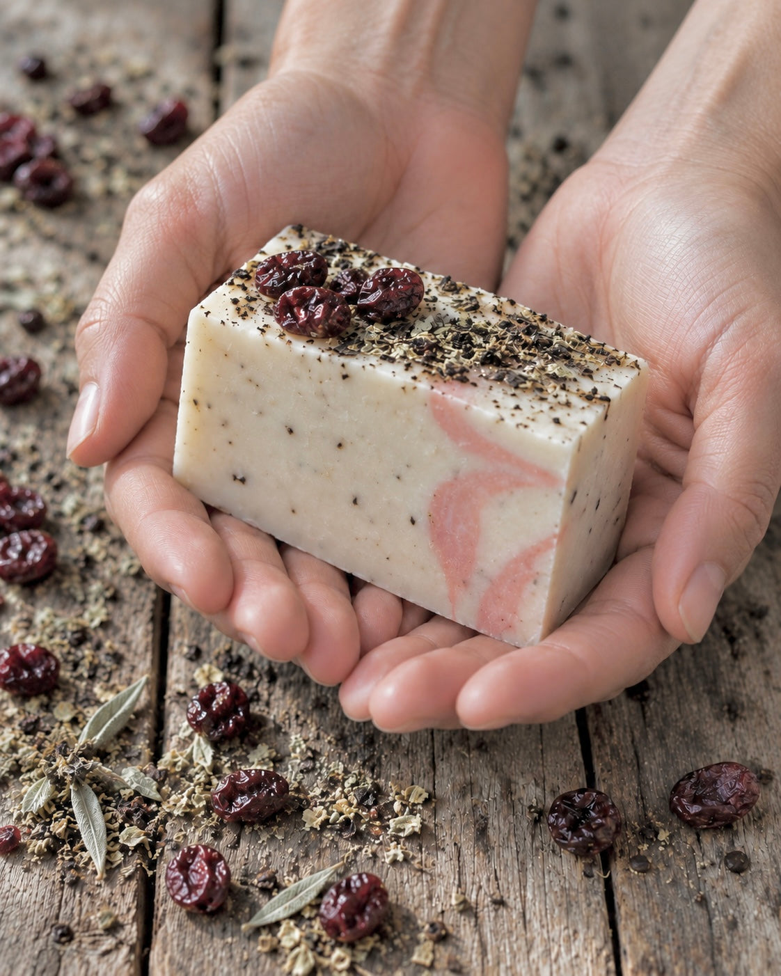 Cranberry Soufflé Organic Handmade Soap – Tart, Sweet & Creamy | Sweet Harvest Farms