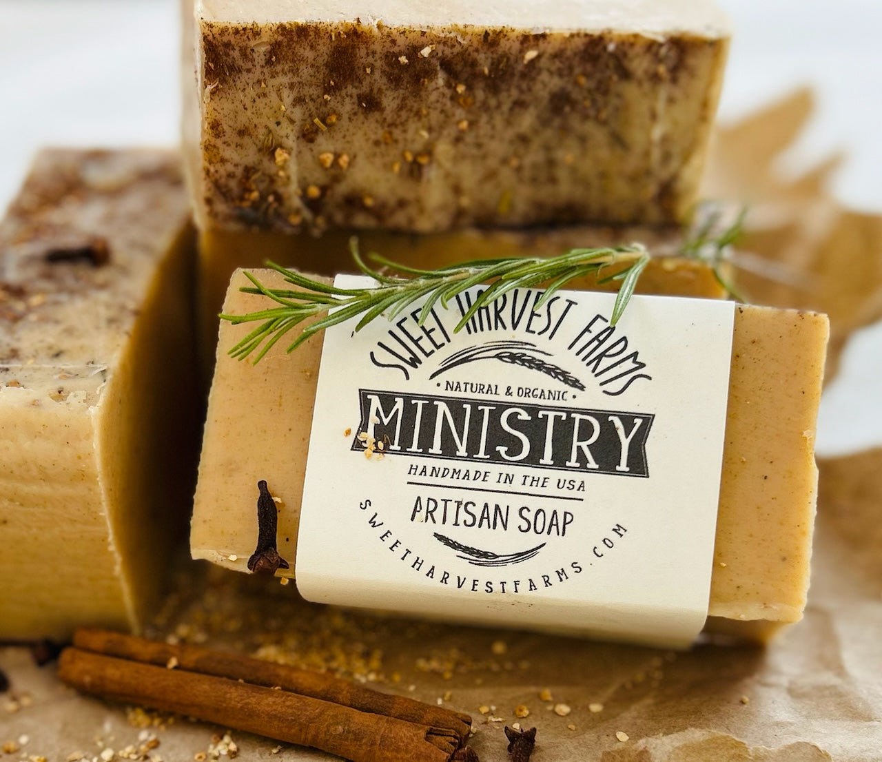 Our Ministry Oil is our reformulation of Thieves Oil. Sweet Harvest Farms Thieves oil is uncut and has an amazing aroma! Better than Thieves oil our formulation using organic oil can stop the norovirus in its tracts! Sweet Harvest Farms organic handmade soap containing Ministry Oil/Thieves Oil makes his soap an amazing alternative!