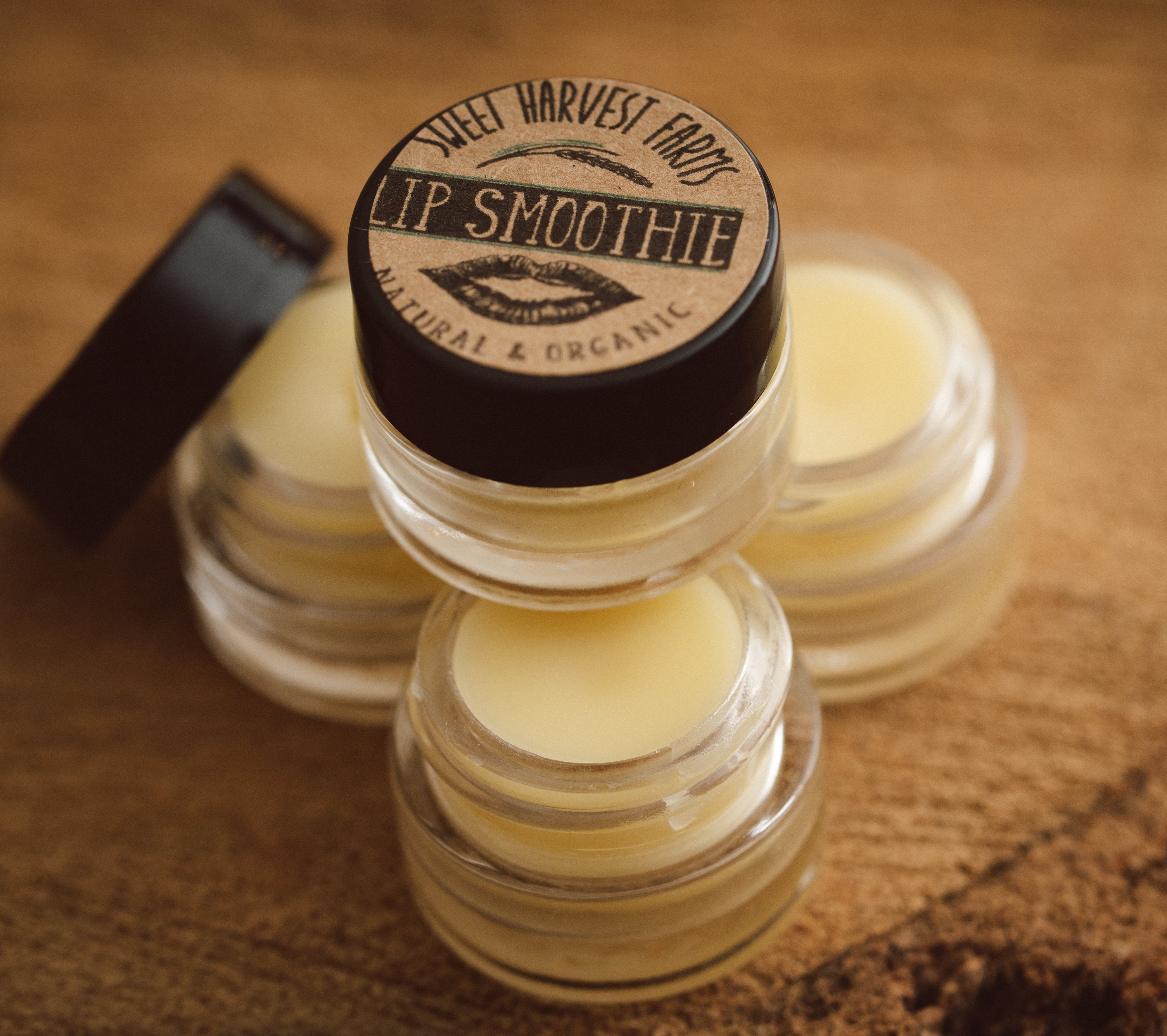 Organic Luxury Lip Smoothie. Sweet Harvest Farms version of Lip Balm for hydrated smoother lips!