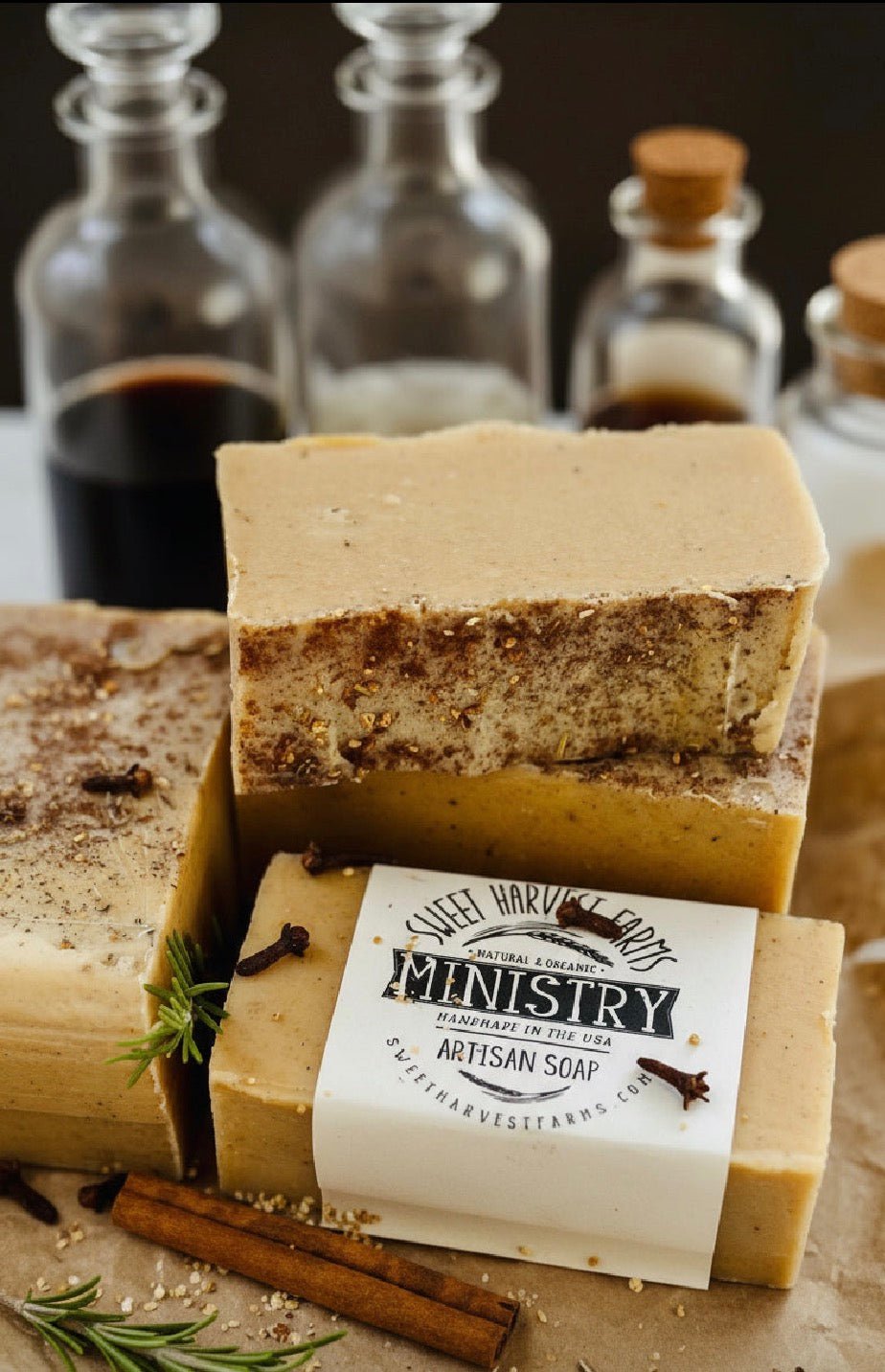 Ministry Oil - Thieves Oil formulation - Handmade Organic Handmade Soap - Herbal & Skin-Nourishing - Sweet Harvest FarmsOrganic Handmade SoapSweet Harvest Farms