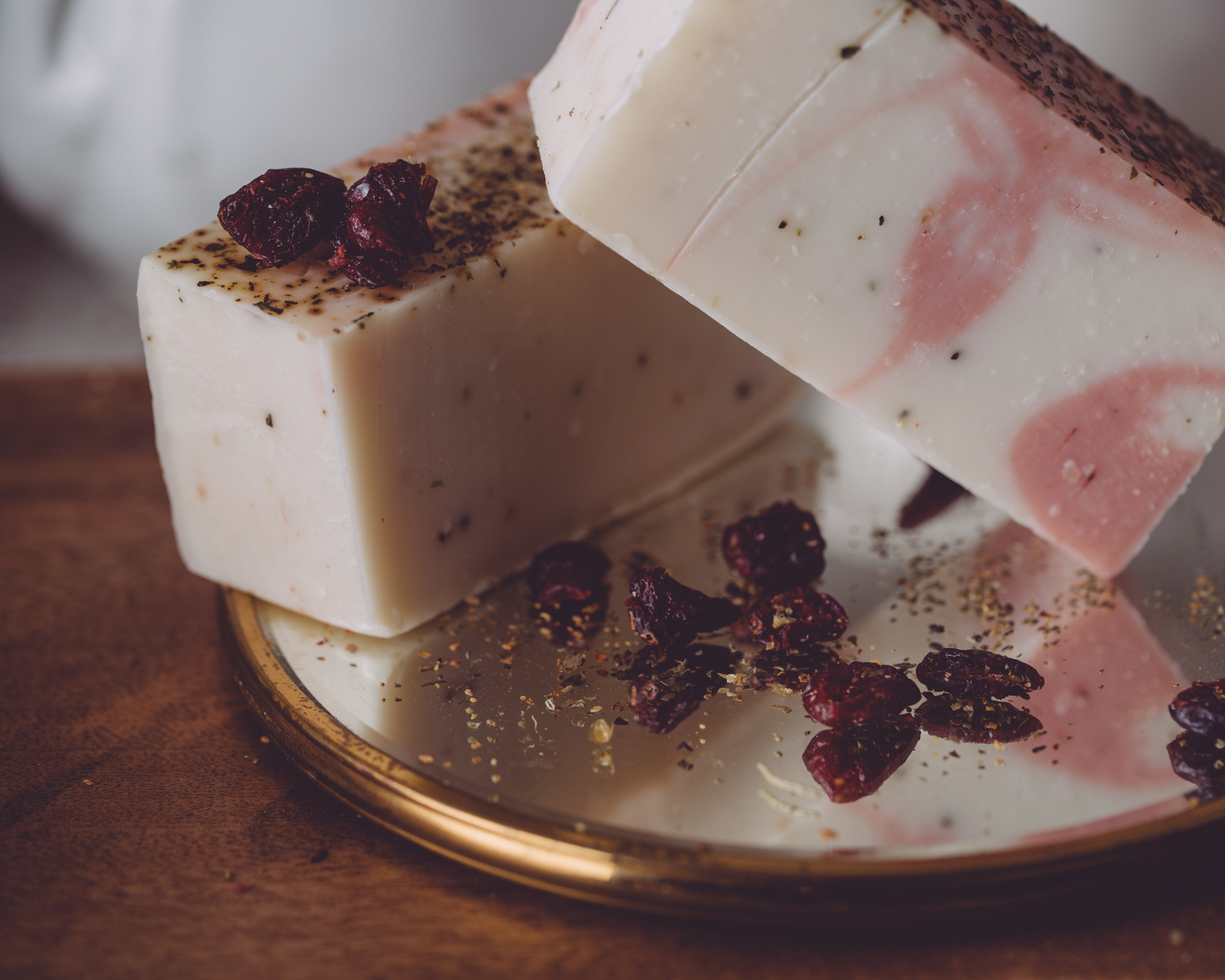Cranberry Souffle Seasonal Organic Handmade Soap is always made from scratch. This organic soap will last 8-10 weeks in the shower. We also offer our wholesale organic soap