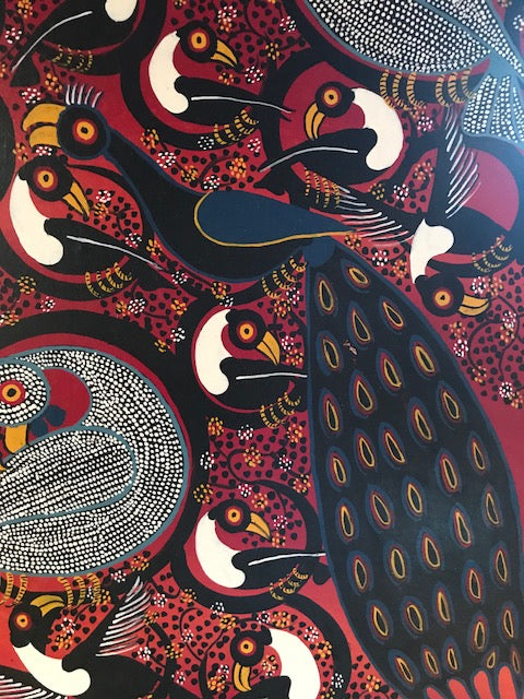 Tinga Tinga African Art handsigned by A. Hassini