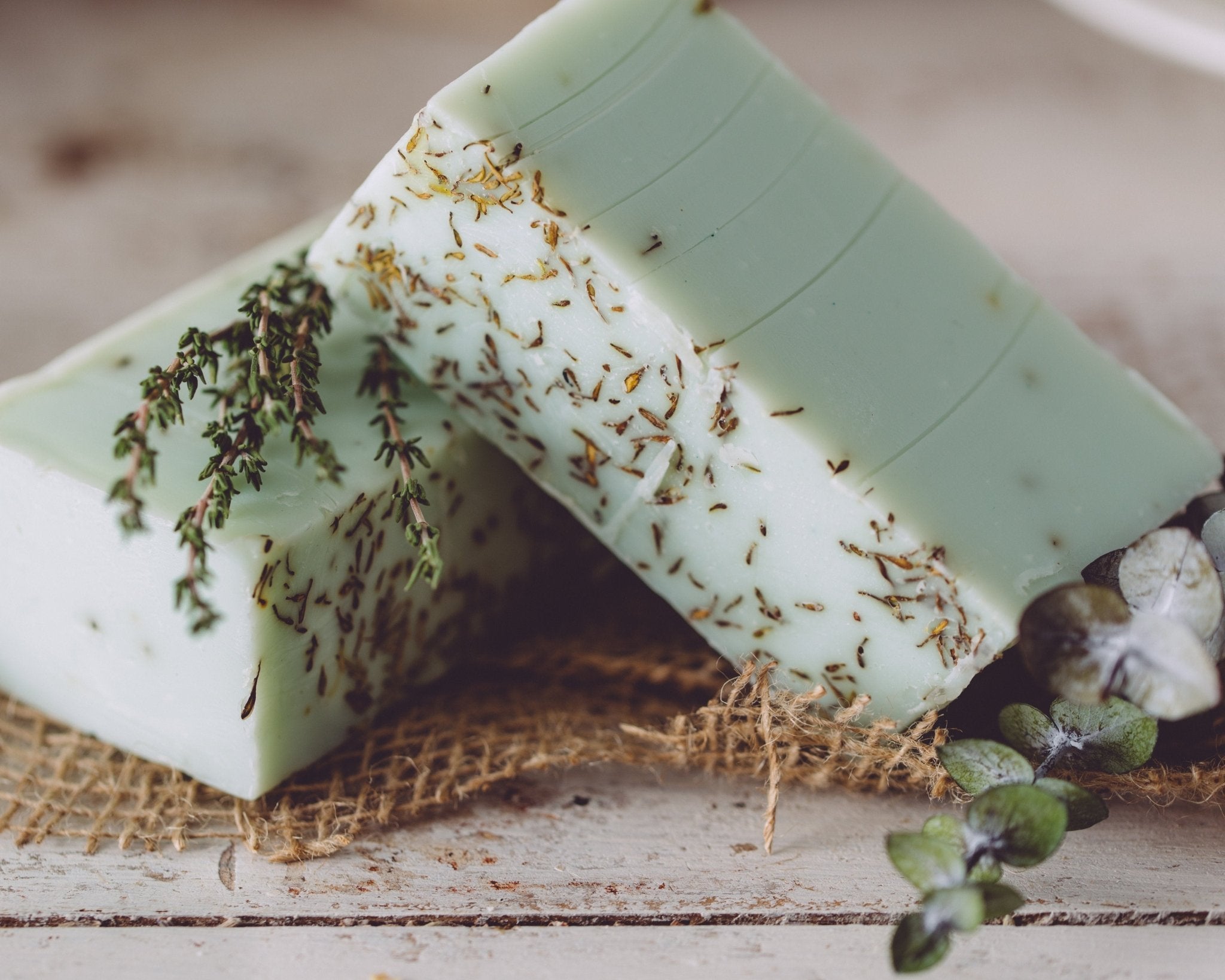 Eucalyptus Thyme Handmade Organic Soap - Great morning eye opener! - Sweet Harvest FarmsOrganic Handmade SoapSweet Harvest Farms