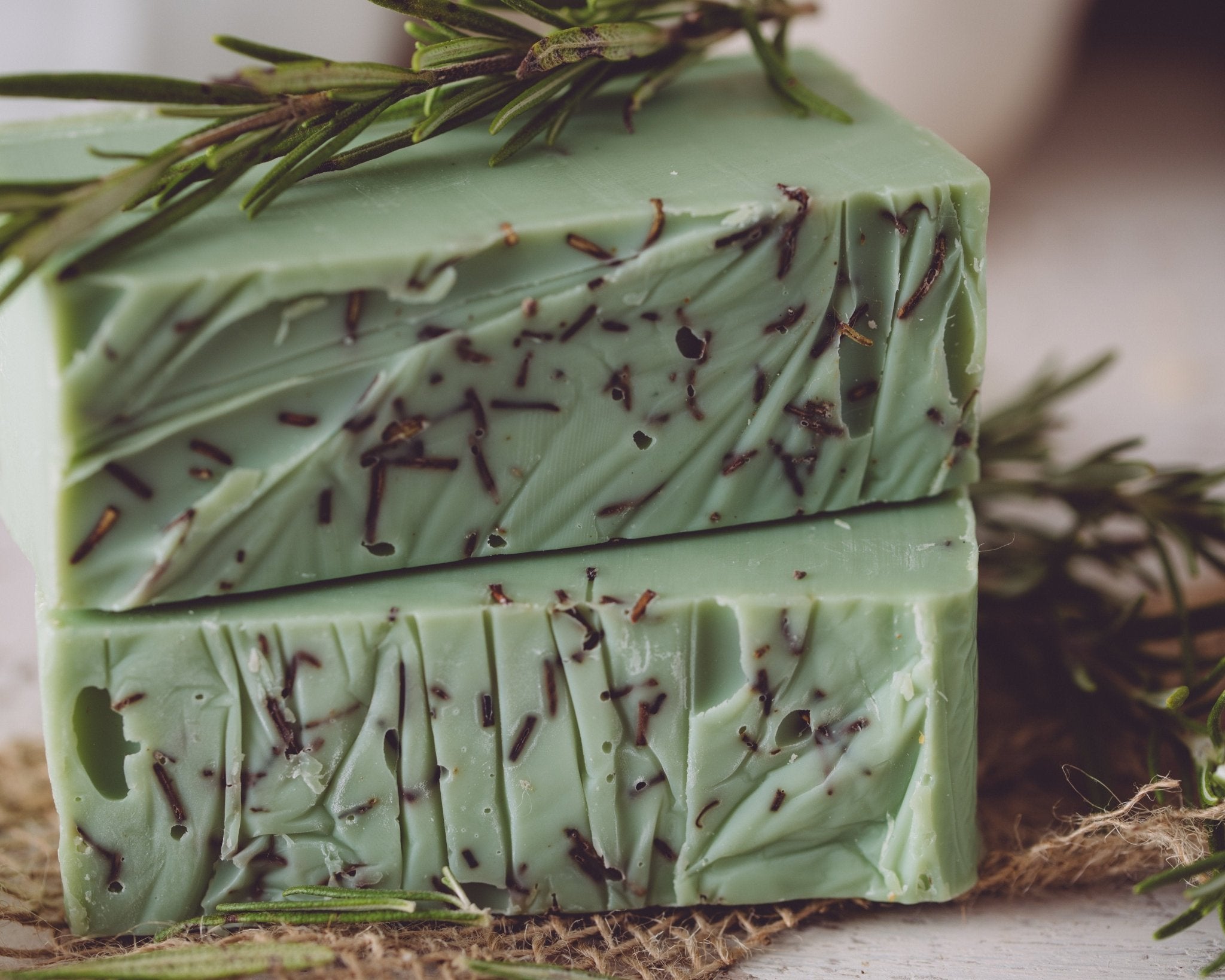 Rosemary Mint Organic Handmade Soap - Fresh and envigorating - Sweet Harvest FarmsOrganic Handmade SoapSweet Harvest Farms