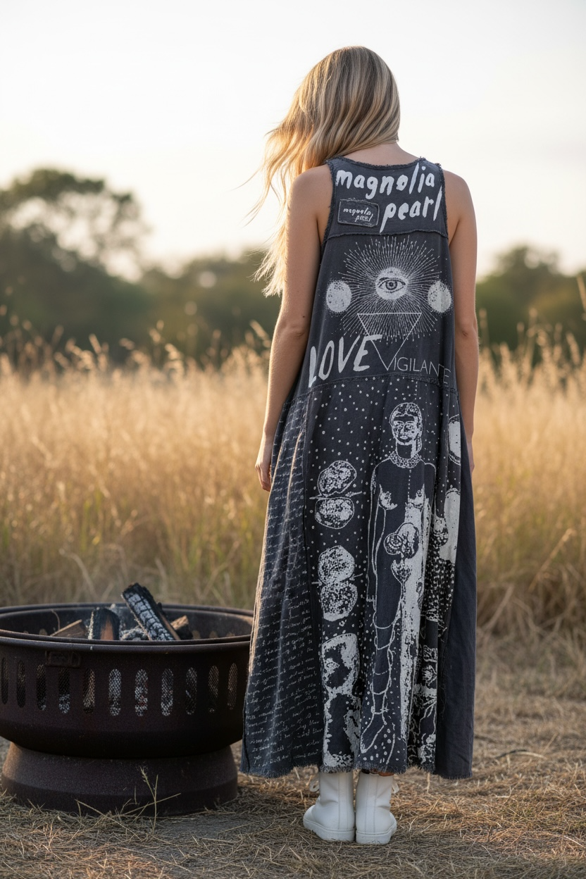 Magnolia Pearl Rare Vintage California Dreamin Tank Dress Frida Kahlo