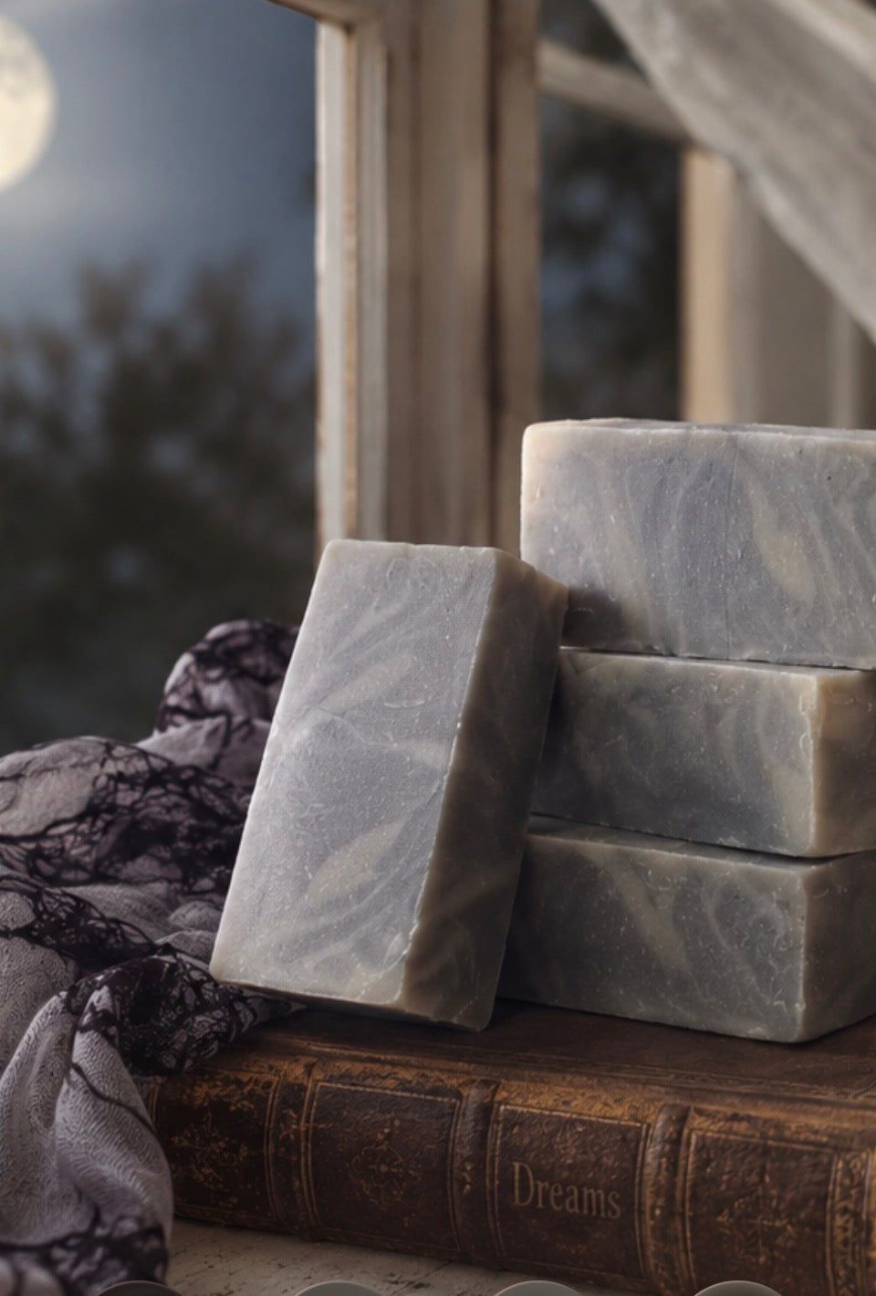 Midnight dreams organic handmade soap. Deep and woodsy aroma that is loved by both men and woman. This handmade organic soap will last 8-10 weeks in the shower!