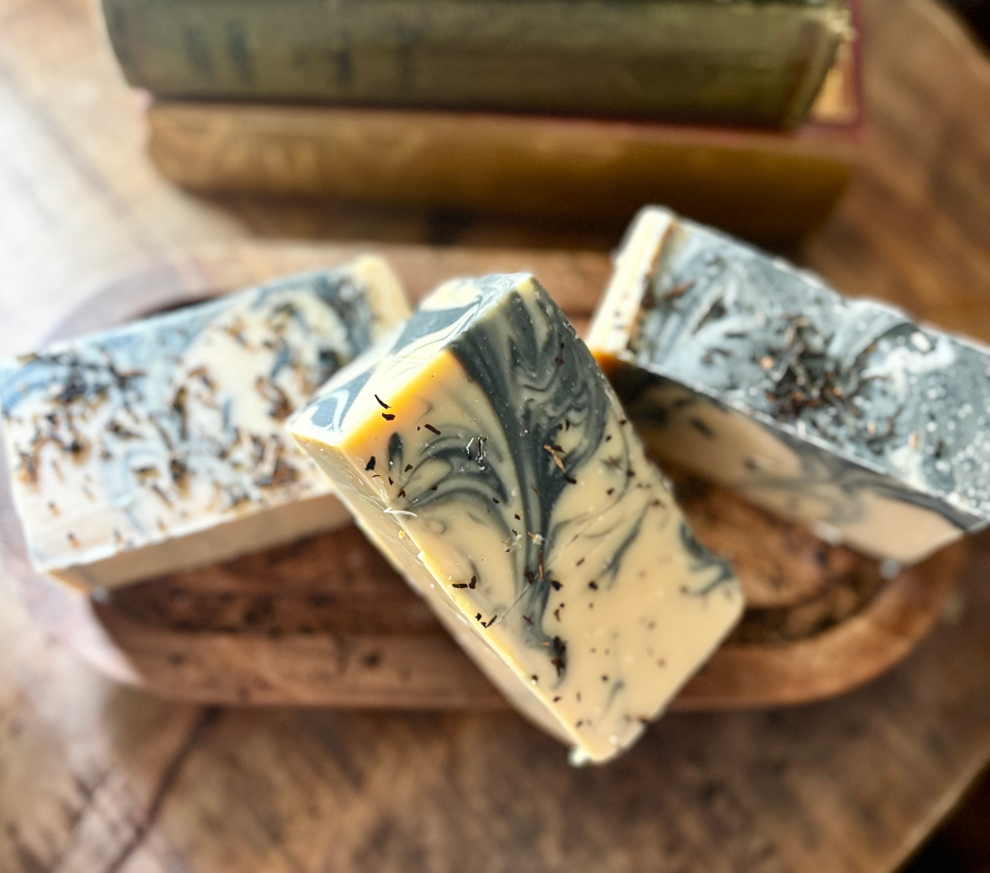 Amber Harvest Organic Handmade Soap. Crafted in small quantities for quality control. 