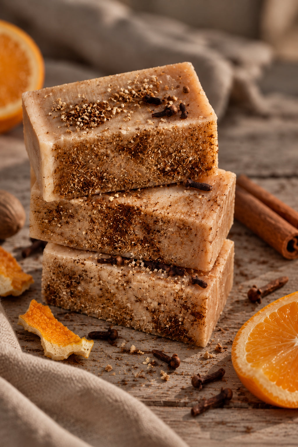 Savon artisanal biologique Orange Clou de Girofle - L'orange ensoleillée rencontre le clou de girofle réconfortant | Sweet Harvest Farms