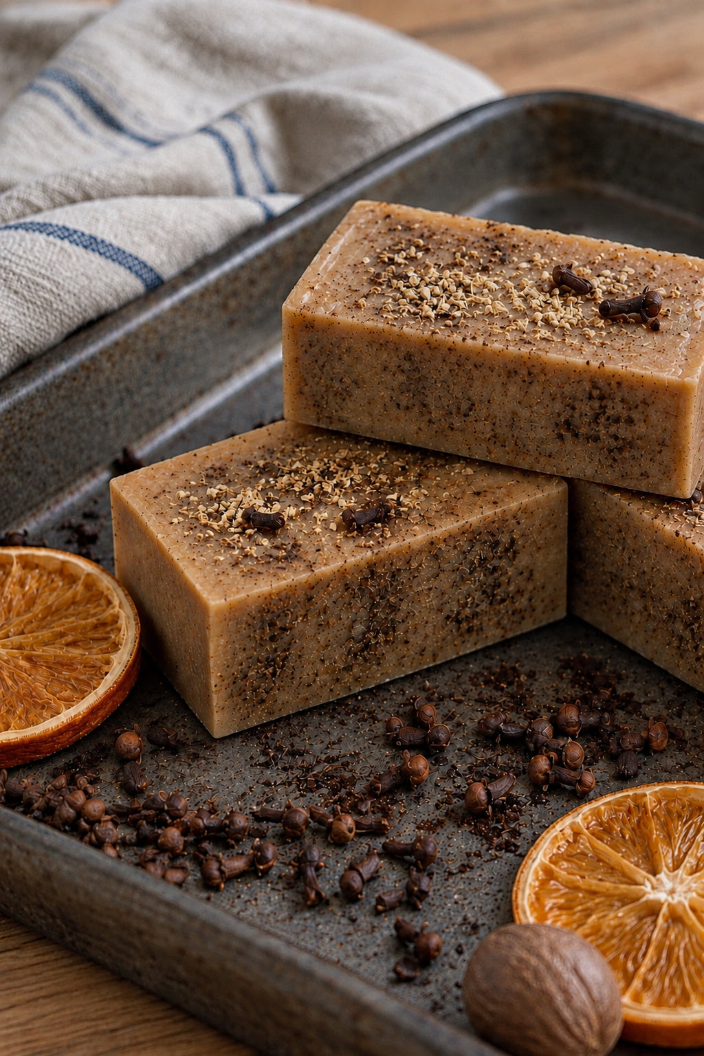 Savon artisanal biologique Orange Clou de Girofle - L'orange ensoleillée rencontre le clou de girofle réconfortant | Sweet Harvest Farms