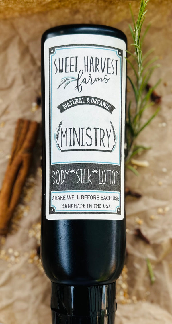 Ministry Handmade Organic Luxurious Lotion - Thieves Oil formulation