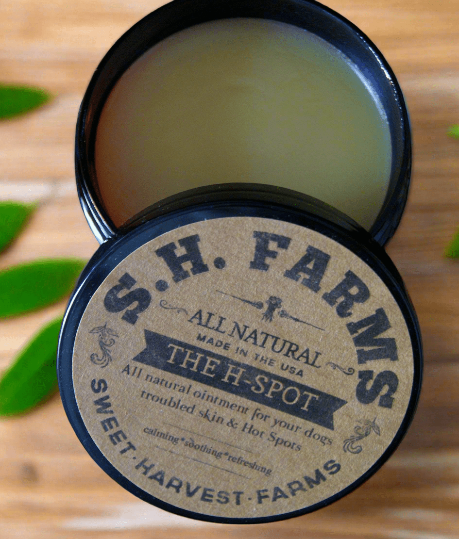 Dogs H - Spot Ointment - Steroid FREE - Soothe those wicked Hot Spots! - Sweet Harvest FarmsHot SpotSweet Harvest Farms