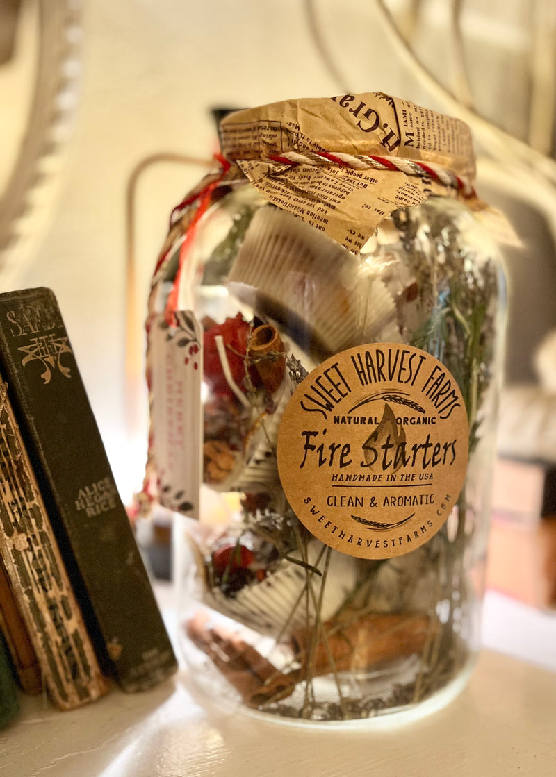 Fire Starters - Jumbo size - Organic, Natural and Aromatic!