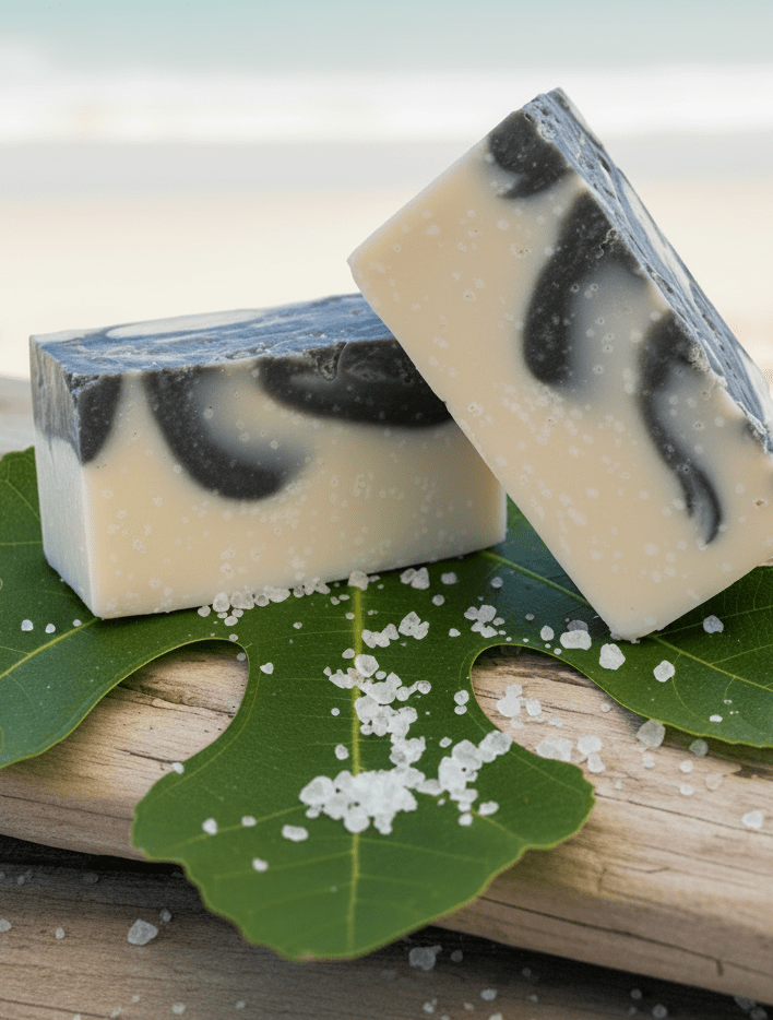 Sea Salt & Stone – Luxurious Organic Handmade French Grey Sea Salt Soap - Sweet Harvest FarmsOrganic Handmade SoapSweet Harvest Farms