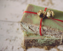 Christmas Thyme Seasonal Organic Handmade Soap. Always made from scratch! This organic soap will last 8-10 weeks in the shower. We also offer our wholesale organic soap 