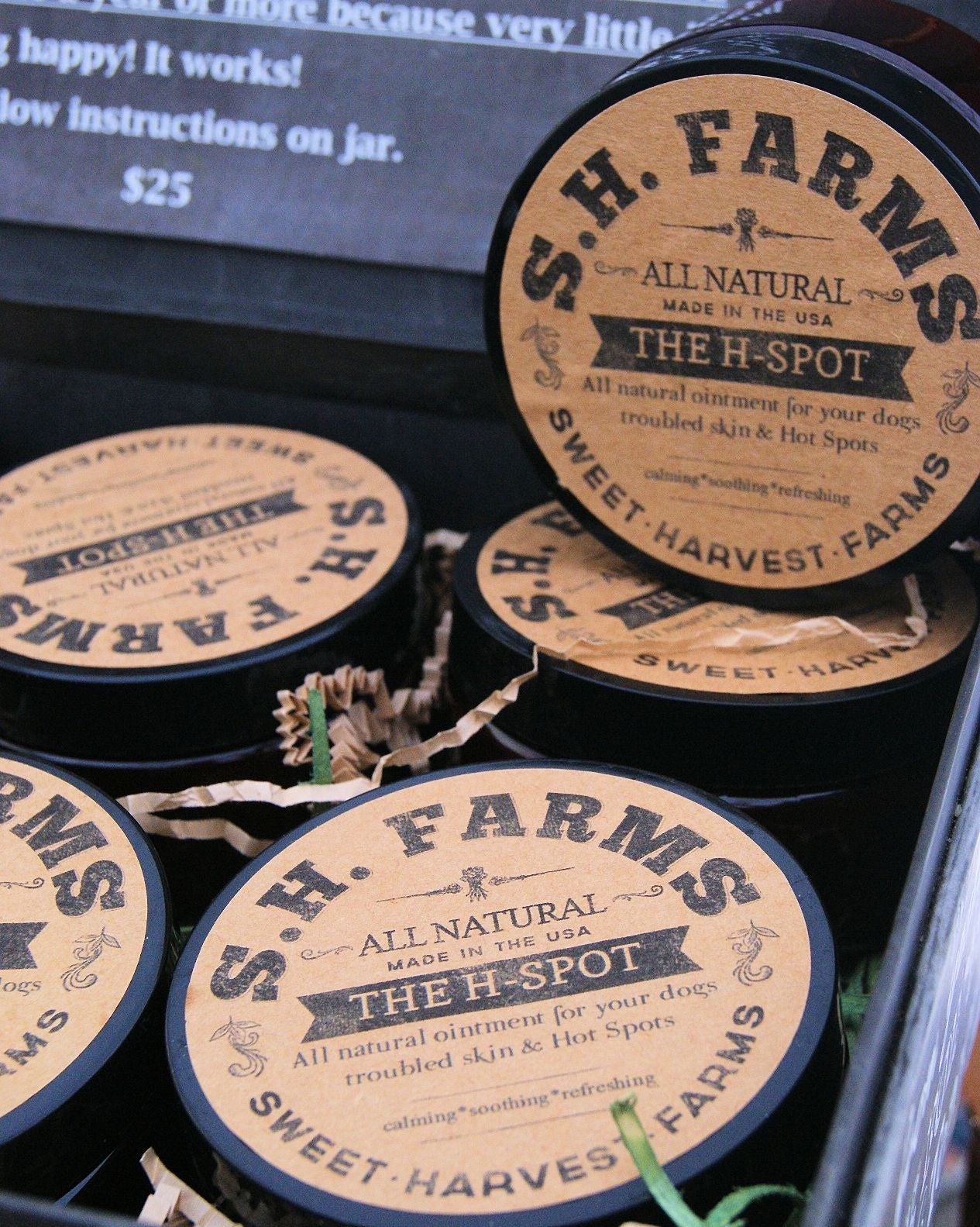 Dogs H - Spot Ointment - Steroid FREE - Soothe those wicked Hot Spots! - Sweet Harvest FarmsHot SpotSweet Harvest Farms