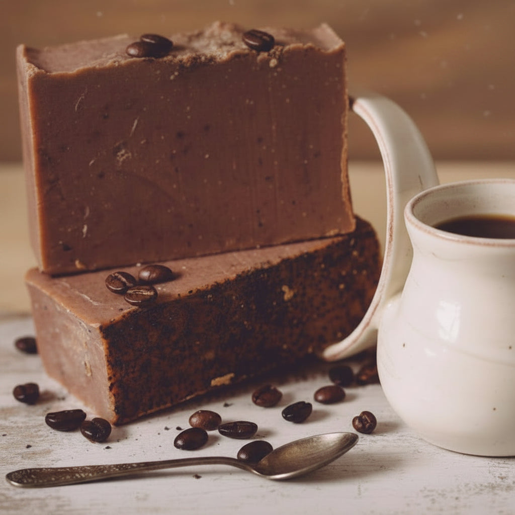 Espresso Yourself Exfoliating Organic Handmade Coffee Soap Minimize Cellulite! - Sweet Harvest FarmsOrganic Handmade SoapSweet Harvest Farms