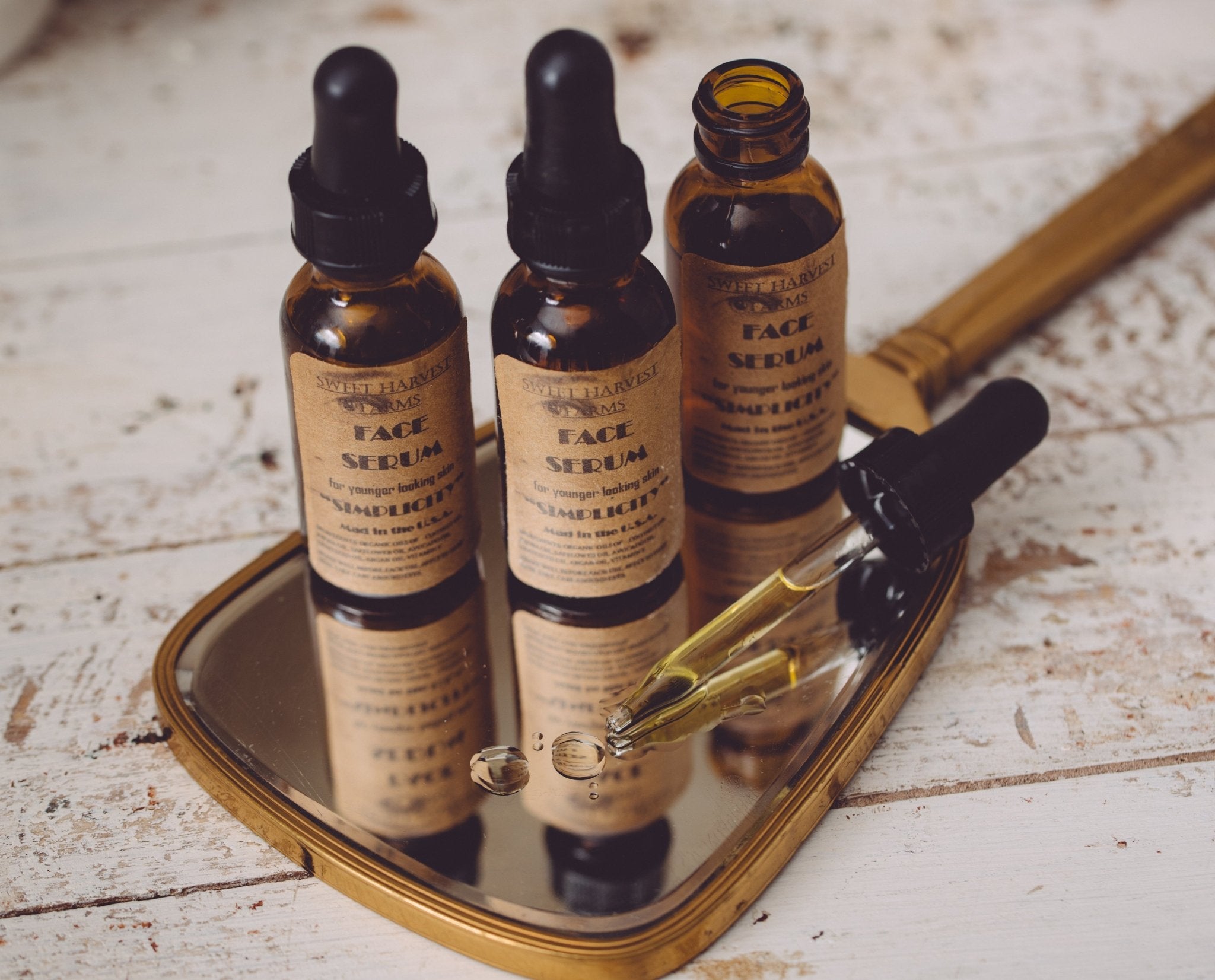 Organic Face Serum – Panache | Small Batch Botanical Skincare | For younger looking skin - Sweet Harvest FarmsPanacheSweet Harvest Farms