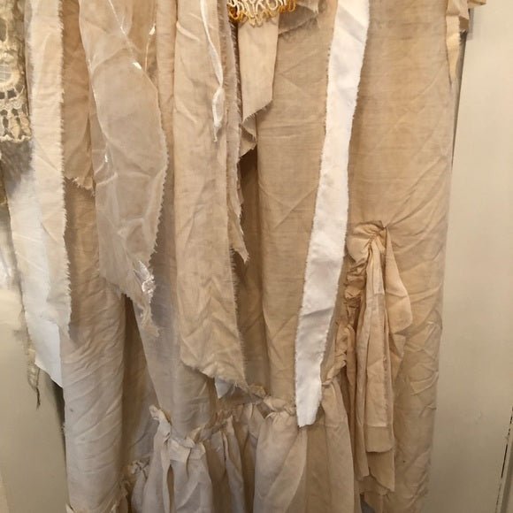 Skirt - Vintage Fabric, Lace, Trim and Doilies - One - of - a - kind - Sweet Harvest FarmsVintageSweet Harvest Farms