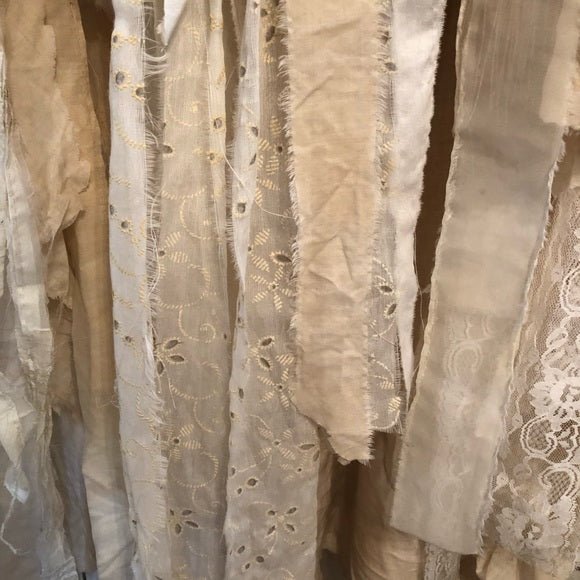 Skirt - Vintage Fabric, Lace, Trim and Doilies - One - of - a - kind - Sweet Harvest FarmsVintageSweet Harvest Farms