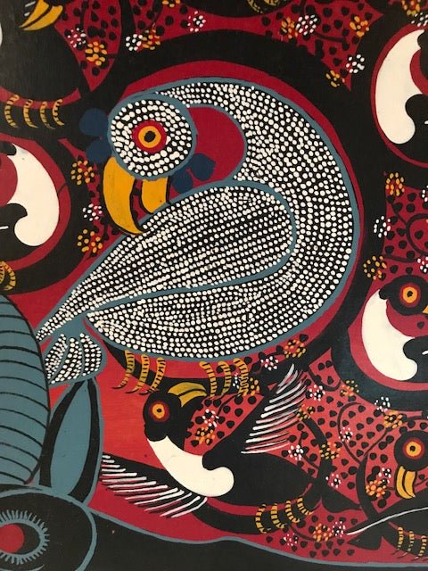Tinga Tinga African Art handsigned by A. Hassini - Sweet Harvest FarmsvintageSweet Harvest Farms