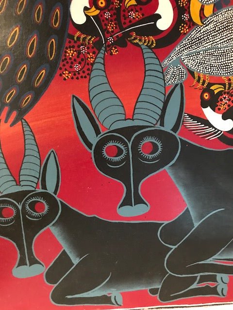 Tinga Tinga African Art handsigned by A. Hassini - Sweet Harvest FarmsvintageSweet Harvest Farms